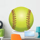 Softball Isolated on White Illustration Wall Decal