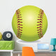 Softball Isolated on White Illustration Wall Decal