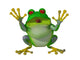 3D Happy Cartoon Frog