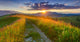 Panorama Colorful Summer Evening