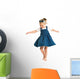 dancing little girl Wall Decal