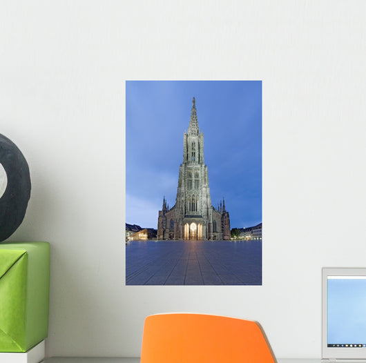 Ulmer M Nster Beleuchtet Wall Decal