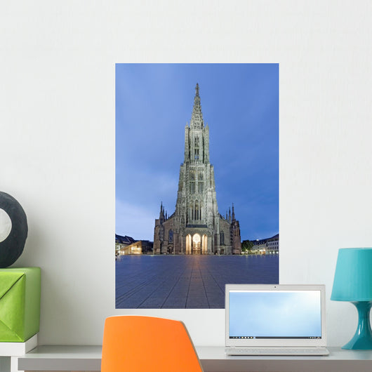 Ulmer M Nster Beleuchtet Wall Decal