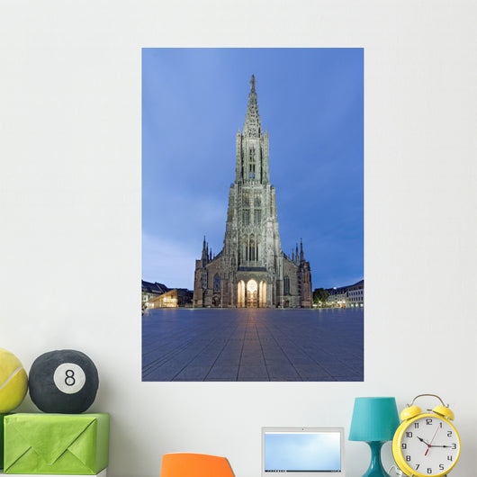 Ulmer M Nster Beleuchtet Wall Decal