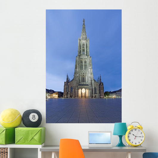Ulmer M Nster Beleuchtet Wall Decal