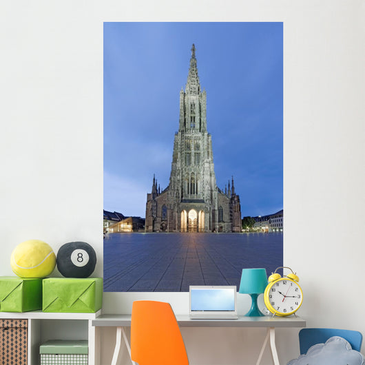 Ulmer M Nster Beleuchtet Wall Decal