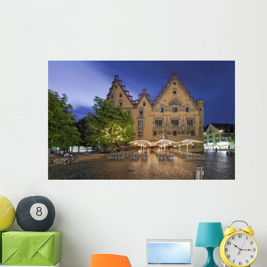 Historisches Rathaus Ulm Beleuchtet Wall Decal