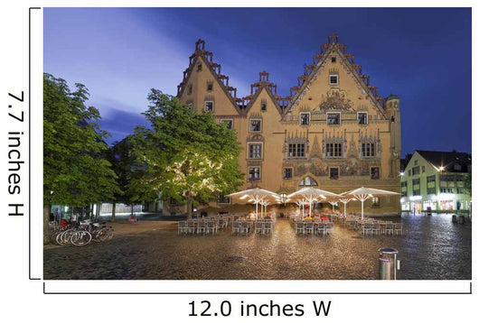 Historisches Rathaus Ulm Beleuchtet Wall Decal