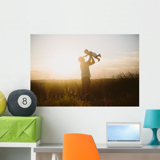 Father and child Wall Mural