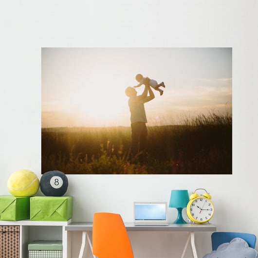 Father and child Wall Mural