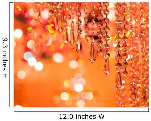 Vintage crystal lamp details Wall Mural