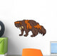 wolverine animal cartoon illustration Wall Decal