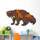 wolverine animal cartoon illustration Wall Decal