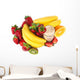 healthy strawberry smoothie with fruits Wall Decal
