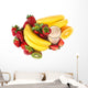 healthy strawberry smoothie with fruits Wall Decal