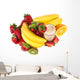 healthy strawberry smoothie with fruits Wall Decal