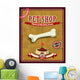 Vintage Pet Shop Poster Design Wall Mural