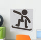 Snowboard Icon Wall Decal