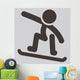 Snowboard Icon Wall Decal