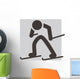 Cross-country Skiing Icon Wall Decal