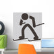 Cross-country Skiing Icon Wall Decal