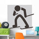 Cross-country Skiing Icon Wall Decal