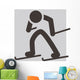 Cross-country Skiing Icon Wall Decal