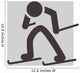 Cross-country Skiing Icon Wall Decal