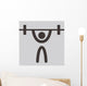 Weightlifting Icon Wall Decal