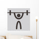 Weightlifting Icon Wall Decal