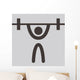 Weightlifting Icon Wall Decal