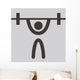 Weightlifting Icon Wall Decal