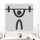 Weightlifting Icon Wall Decal