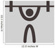 Weightlifting Icon Wall Decal