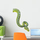 Emerald Tree Boa Isolated on White Wall Decal