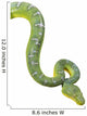 Emerald Tree Boa Isolated on White Wall Decal