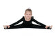 Pretty little girl performs gymnastic exercise Wall Decal