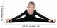 Pretty little girl performs gymnastic exercise Wall Decal