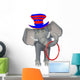 Cartoon Circus Elephant Wall Decal