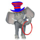 Cartoon Circus Elephant Wall Decal