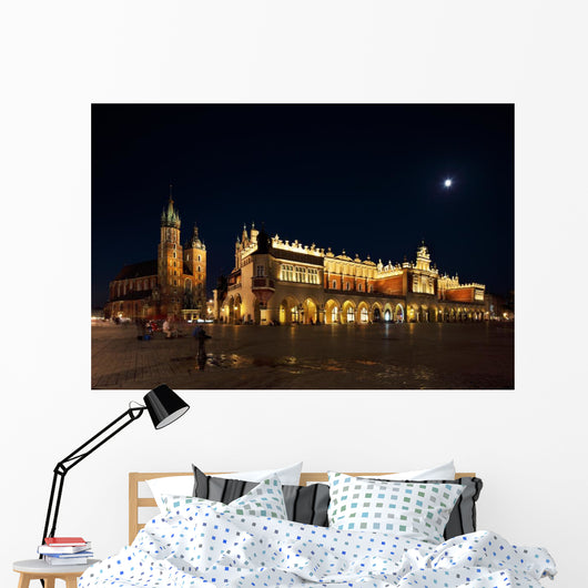 Night Market Square Krakow