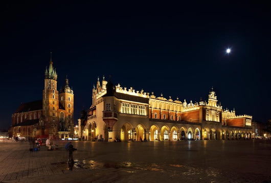 Night Market Square Krakow