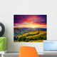 Sunny Mountain Landscape Wall Mural