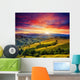 Sunny Mountain Landscape Wall Mural
