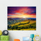 Sunny Mountain Landscape Wall Mural
