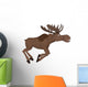 Cartoon Moose Wall Decal