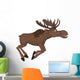 Cartoon Moose Wall Decal