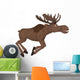 Cartoon Moose Wall Decal