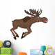 Cartoon Moose Wall Decal