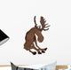 Cartoon Moose Wall Decal